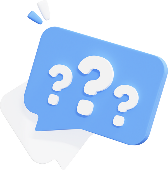 Speech bubble with question mark icon